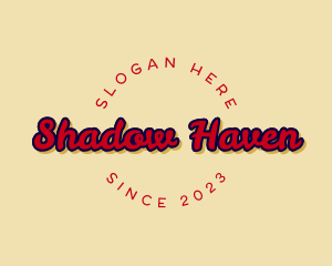 Handwritten Shadow Brand logo design