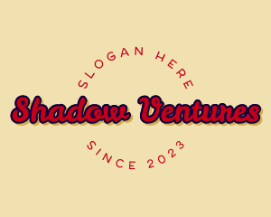 Handwritten Shadow Brand logo design