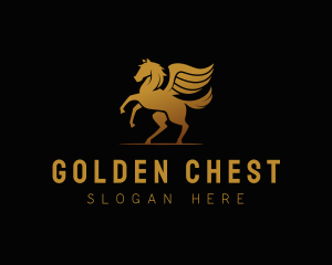 Golden Pegasus Company logo design