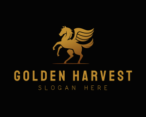 Golden Pegasus Company logo design