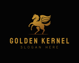 Golden Pegasus Company logo design