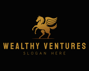 Golden Pegasus Company logo design