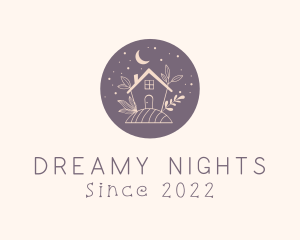 Night Flower House logo design