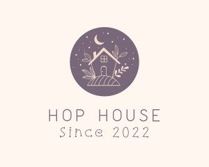 Night Flower House logo design