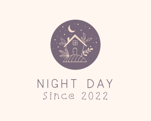 Night Flower House logo design