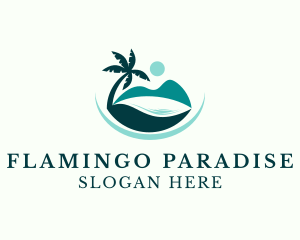 Island Beach Paradise logo design