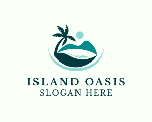 Island Beach Paradise logo design