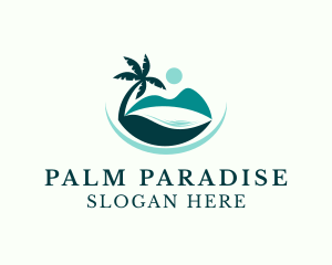 Island Beach Paradise logo design