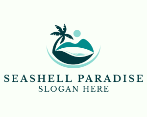 Island Beach Paradise logo design