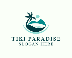 Island Beach Paradise logo design