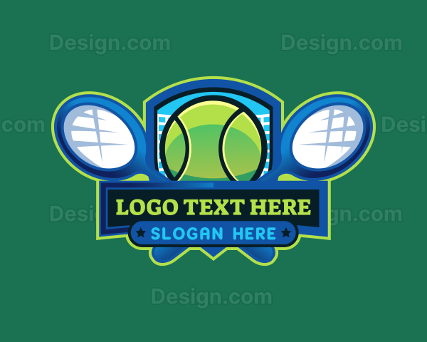 Tennis Racket Sports Logo