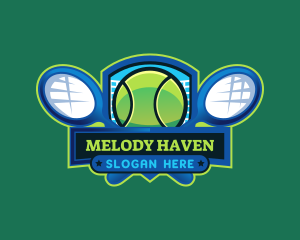 Tennis Racket Sports Logo