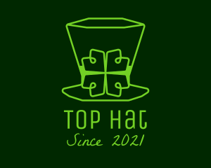 Minimalist Leprechaun Hat  logo design