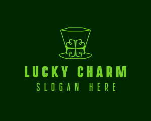 Minimalist Leprechaun Hat  logo design