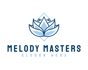 Lotus Wellness Floral Logo