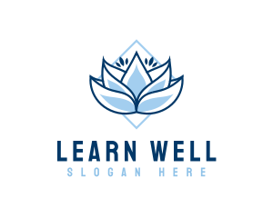 Lotus Wellness Floral logo design