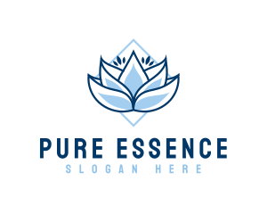 Lotus Wellness Floral logo design