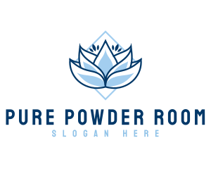 Lotus Wellness Floral logo design