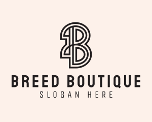 Letter B Boutique logo design