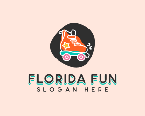 Fun Rollerblade Shoes logo design