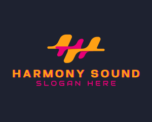 Sound Waves Technology logo design