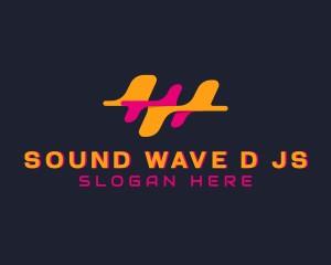 Sound Waves Technology logo design