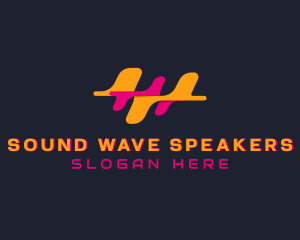 Sound Waves Technology logo design