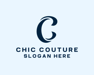 Couture Swirl Style  logo design