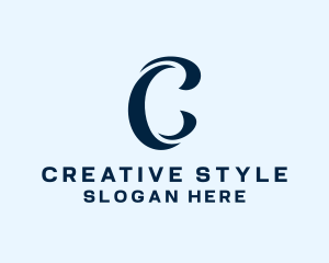 Couture Swirl Style  logo design