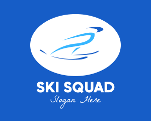 Ski Skiing Snowboarding logo