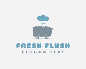 Weather Bath Tub logo design