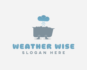 Weather Bath Tub logo design