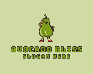 Fresh Avocado Vegetarian  logo design