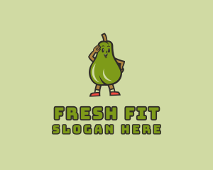 Fresh Avocado Vegetarian  logo design