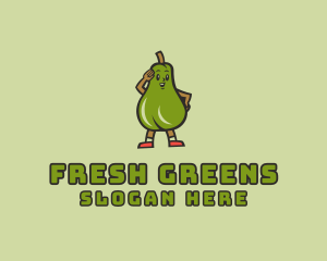 Fresh Avocado Vegetarian  logo design