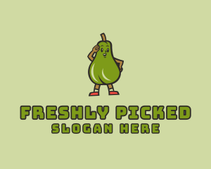 Fresh Avocado Vegetarian  logo design