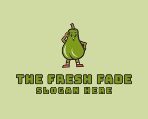 Fresh Avocado Vegetarian  logo design