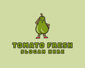 Fresh Avocado Vegetarian  logo design