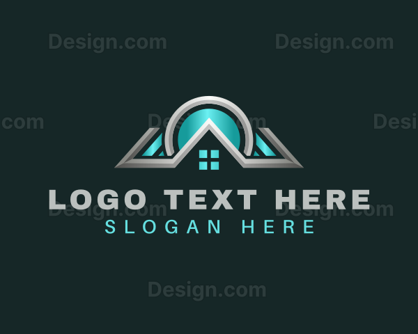 Geometric Realtor Roofing Logo