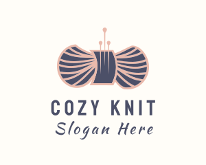 Wool Yarn Needle logo design