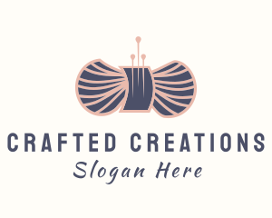 Wool Yarn Needle logo design