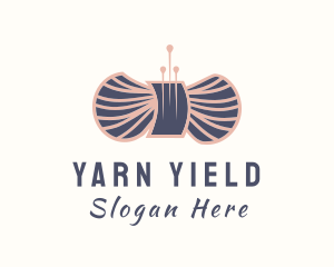 Wool Yarn Needle logo design