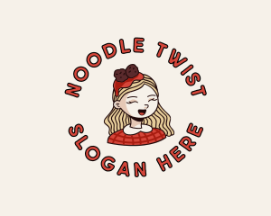 Spaghetti Meatball Girl logo design