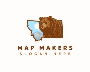 Montana Grizzly Bear logo design