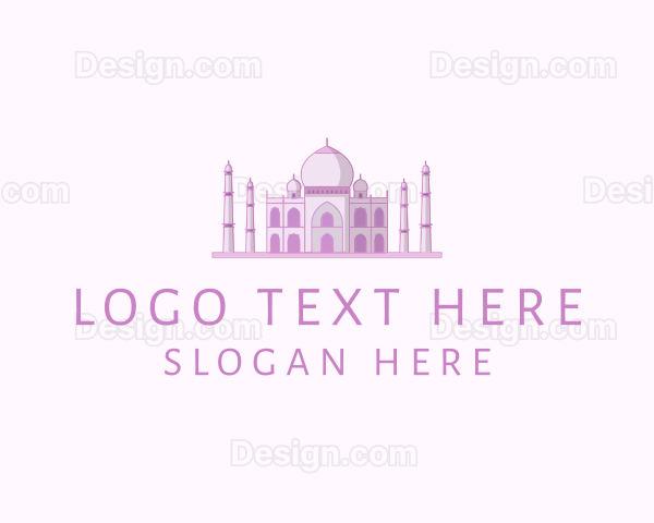 Purple Indian Temple Palace Logo