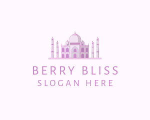 Purple Indian Temple Palace logo design