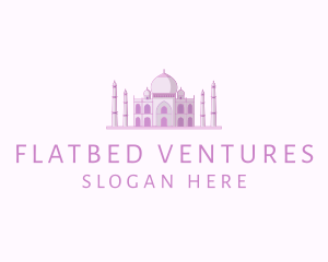 Purple Indian Temple Palace logo design