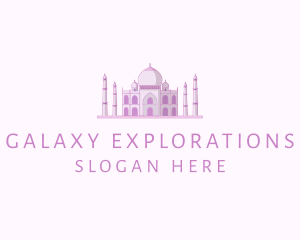 Purple Indian Temple Palace logo design