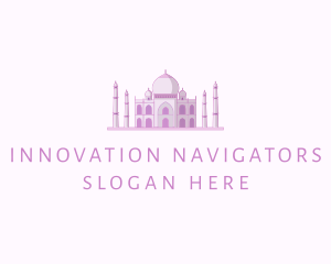 Purple Indian Temple Palace logo design