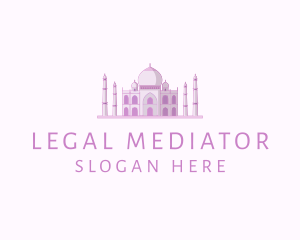 Purple Indian Temple Palace logo design